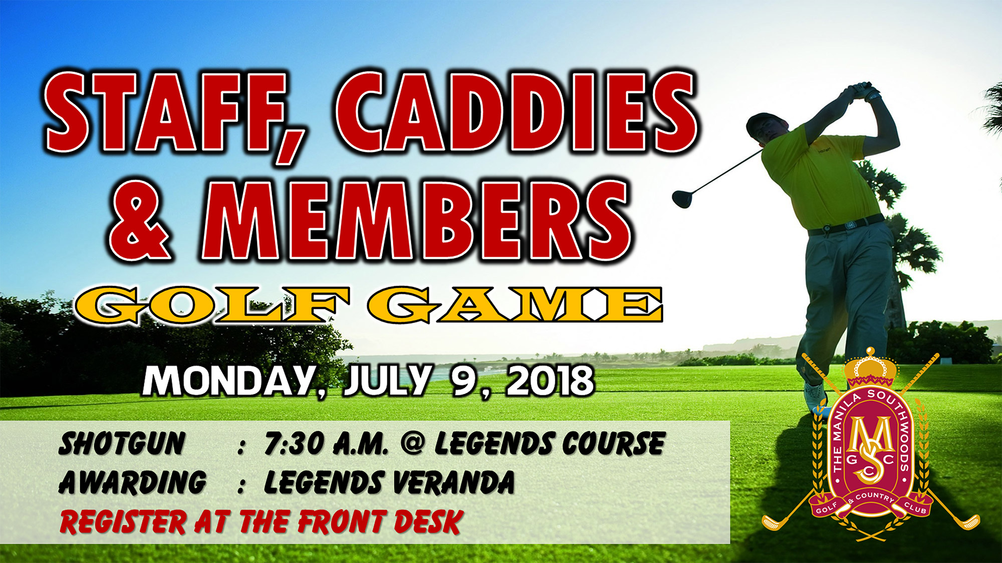 Staff Caddies And Members Golf Game